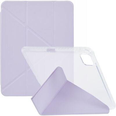 Apple Tablet-kotelo iPad Air 11 (2025) / (2024) / Air (2022) / (2020) / Pro 11 (2022) / (2021) / (2020) / (2018) , Origami-teline, läpinäkyvä takakuori, veg Apple Tablet-kotelo iPad Air 11 (2025) / (2024) / Air (2022) / (2020) / Pro 11 (2022) / (2021) / (2020) / (2018) , Origami-teline, läpinäkyvä takakuori, veg