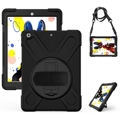 Apple iPad 10.2 (2019) X-Shape hybridikotelo - Musta Apple iPad 10.2 (2019) X-Shape hybridikotelo - Musta