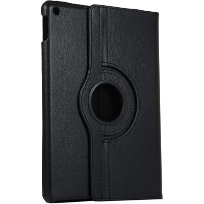 Apple iPad 10.2 2021/2020/2019 Litchi Texture - teline - Musta Apple iPad 10.2 2021/2020/2019 Litchi Texture - teline - Musta