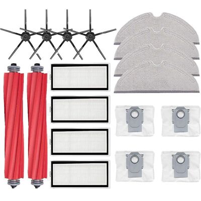 Lisävarusteet Roborock Q7 Max, Q7 Max+, Q7 Plus, T8 18 kpl Pääharja Sivuharja Hepa Filter Mop pölypussi Lisävarusteet Roborock Q7 Max, Q7 Max+, Q7 Plus, T8 18 kpl Pääharja Sivuharja Hepa Filter Mop pölypussi