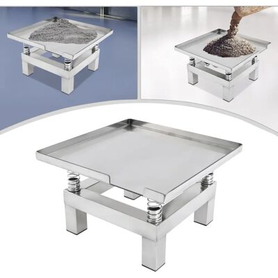 Betonin tärinäpöytä - Mini tärinäpöytä - 50 W - 350 x 350 mm - Ruostumaton teräs - 220 V - 3000–3600 kierrosta/min Betonin tärinäpöytä - Mini tärinäpöytä - 50 W - 350 x 350 mm - Ruostumaton teräs - 220 V - 3000–3600 kierrosta/min