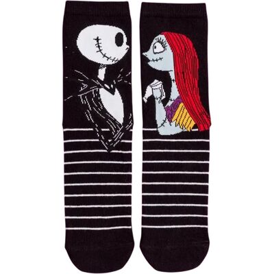 The Nightmare Before Christmas Unisex aikuisten Jack ja Sally -sukat The Nightmare Before Christmas Unisex aikuisten Jack ja Sally -sukat