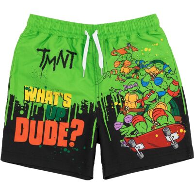 Teini-ikäiset mutanttininjakilpikonnat poikien Whats Up Dude -uimahousut Teini-ikäiset mutanttininjakilpikonnat poikien Whats Up Dude -uimahousut