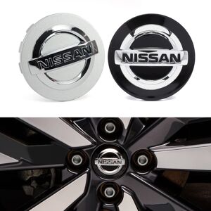 Nissan Keskimerkki Auto - 4-Kpl - 60mm - Silver Nissan Keskimerkki Auto - 4-Kpl - 60mm - Silver