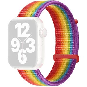KALEBOL Nylon kellonauha Apple Watch Series 10 46mm rannehihna - Sateenkaari KALEBOL Nylon kellonauha Apple Watch Series 10 46mm rannehihna - Sateenkaari