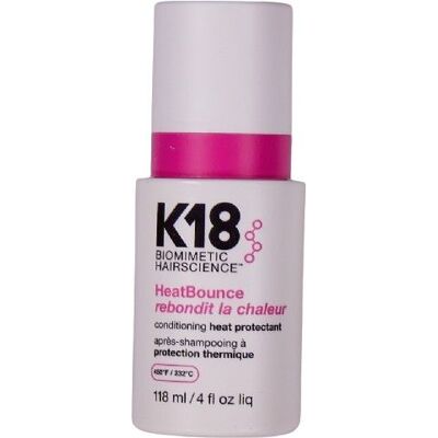 K18 HeatBounce hoitava lämpösuojasuihke, jopa 232 °C, 118 ml K18 HeatBounce hoitava lämpösuojasuihke, jopa 232 °C, 118 ml