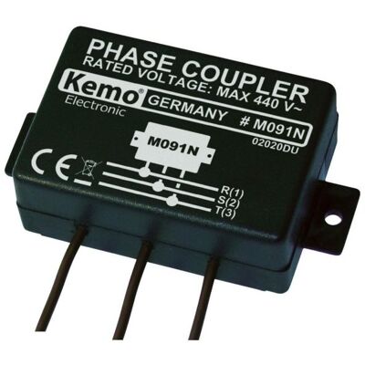 Kemo Powerline M091N Vaihekytkentämoduuli Tulojännite (alue): 400 V/AC (max.) Kemo Powerline M091N Vaihekytkentämoduuli Tulojännite (alue): 400 V/AC (max.)