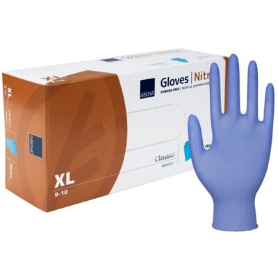 Ox-on XL 9-10 siniset kertakäyttöiset nitril-käsineet Ox-on XL 9-10 siniset kertakäyttöiset nitril-käsineet