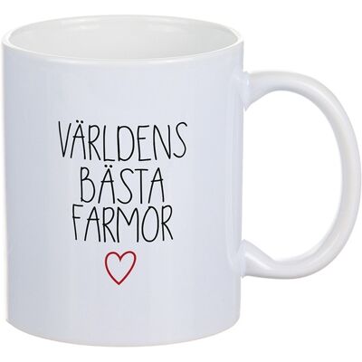 Different Design Valkoinen Muki - Paras Isoäiti/Isoisä Different Design Valkoinen Muki - Paras Isoäiti/Isoisä