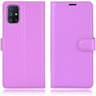 Classic Samsung Galaxy M51 flip kuoret - Violetti Classic Samsung Galaxy M51 flip kuoret - Violetti