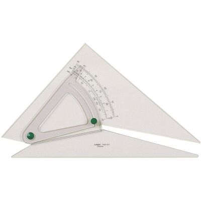 Hamelin - 1120/10B - Kirkas - 25 cm - Kolmikulmainen viivotin Hamelin - 1120/10B - Kirkas - 25 cm - Kolmikulmainen viivotin