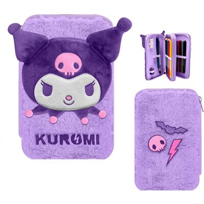 Hello Kitty Kuromi double pencil case Hello Kitty Kuromi double pencil case