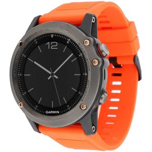 Garmin Fenix 5 22mm silikoninen kellonauha - Oranssi Garmin Fenix 5 22mm silikoninen kellonauha - Oranssi
