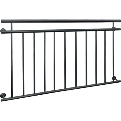 Ecd-Germany Ranskalainen parveke ikkuna baareja kaiteet antrasiitti tanko ulkoilman 156 x 90 cm Ecd-Germany Ranskalainen parveke ikkuna baareja kaiteet antrasiitti tanko ulkoilman 156 x 90 cm