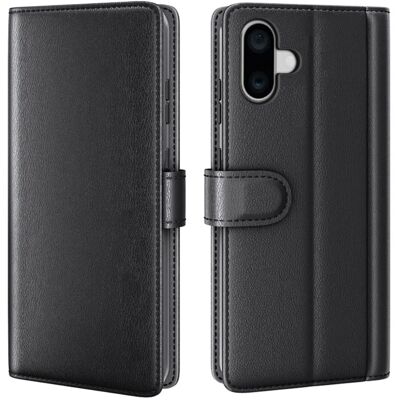 Apple Aito nahkakotelo luottokorttipaikoilla iPhone 16 - Musta Apple Aito nahkakotelo luottokorttipaikoilla iPhone 16 - Musta