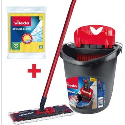 Vileda Ultramax Box mop + clude 3 kpl. Vileda Ultramax Box mop + clude 3 kpl.