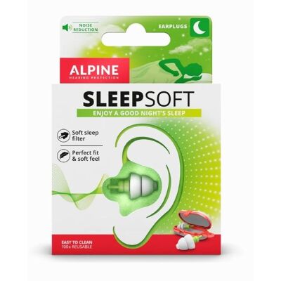 Alpine SleepSoft, Uudelleen käytettävä korvatulppa, Nukkuminen, Normaali, In-ear, Vihreä, Valkoinen, 25 dB Alpine SleepSoft, Uudelleen käytettävä korvatulppa, Nukkuminen, Normaali, In-ear, Vihreä, Valkoinen, 25 dB