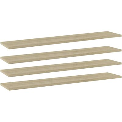 vidaXL Kirjahyllytasot 4 kpl Sonoma tammi 100x20x1,5 cm lastulevy vidaXL Kirjahyllytasot 4 kpl Sonoma tammi 100x20x1,5 cm lastulevy