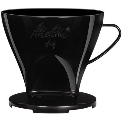 Melitta 6761018 kahvinsuodatin 1x4, muovi, musta, 1 kpl Melitta 6761018 kahvinsuodatin 1x4, muovi, musta, 1 kpl