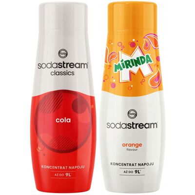 Sodastream Saturator -tiivistesetti 2 x kolasiirappi + mirinda Sodastream Saturator -tiivistesetti 2 x kolasiirappi + mirinda