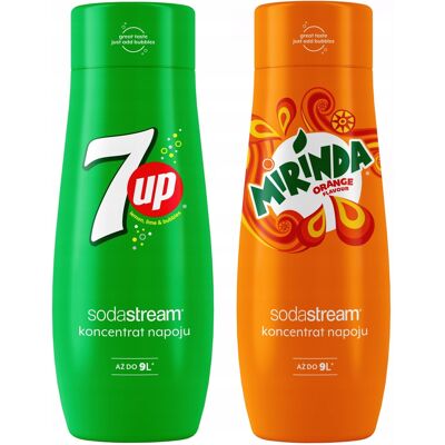 2 SodaStream Mirinda+7UP -tiivistepakkaus 2 SodaStream Mirinda+7UP -tiivistepakkaus