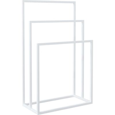vidaXL Itsenäinen Pyyheliinajalusta Valkoinen 48x24x79 cm Rauta - Kylpyhuoneen Järjestäjä vidaXL Itsenäinen Pyyheliinajalusta Valkoinen 48x24x79 cm Rauta - Kylpyhuoneen Järjestäjä