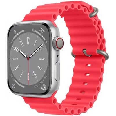 RIB kellon ranneke Apple Watch 9 (45mm) - Punainen RIB kellon ranneke Apple Watch 9 (45mm) - Punainen