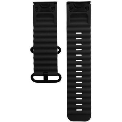 Ocean kellon ranneke Garmin Fenix 6X Pro - Musta Ocean kellon ranneke Garmin Fenix 6X Pro - Musta