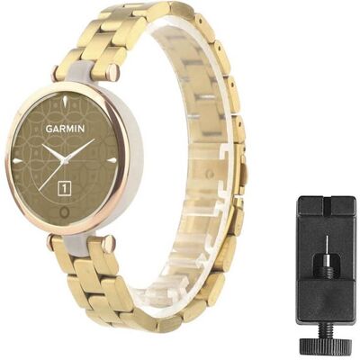 Kellon ranneke ruostumatonta terästä Garmin Lily - Kulta Kellon ranneke ruostumatonta terästä Garmin Lily - Kulta