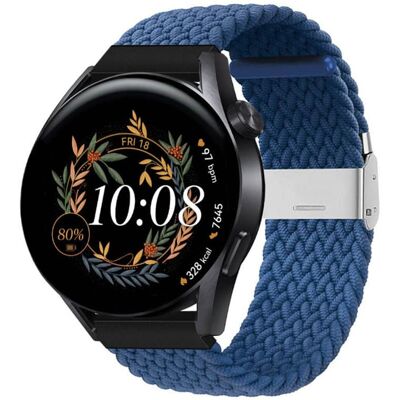 Punottu Kellon ranneke Huawei Watch GT3 (42mm) - sininen Punottu Kellon ranneke Huawei Watch GT3 (42mm) - sininen