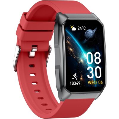 Älykello, puhelu, Bluetooth, terveysvalvonta, kuntoseuranta, älykello - Punainen Älykello, puhelu, Bluetooth, terveysvalvonta, kuntoseuranta, älykello - Punainen