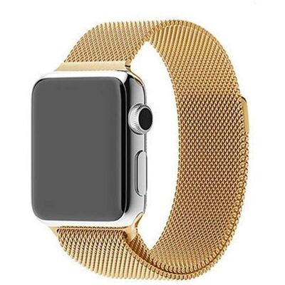 SKALO Apple Watch SE 40mm Gold Milanese Loop SKALO Apple Watch SE 40mm Gold Milanese Loop
