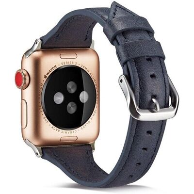 SKALO Kapea nahkaranneke Apple Watch SE 40mm SKALO Kapea nahkaranneke Apple Watch SE 40mm