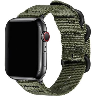 SKALO Nato-ranneke Nylon Apple Watch Series 7-9 45mm SKALO Nato-ranneke Nylon Apple Watch Series 7-9 45mm