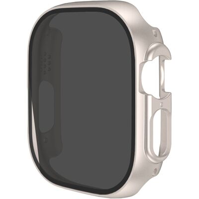 Apple Watch Series 9 41mm suojakuori karkaistulla lasilla - Starlight Apple Watch Series 9 41mm suojakuori karkaistulla lasilla - Starlight