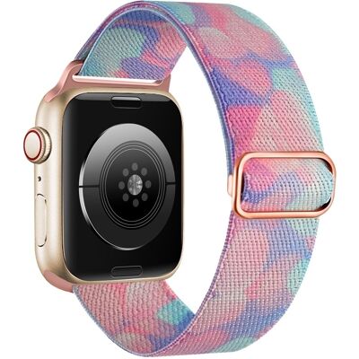 Värikäs nestemäinen nailon kellonauha Apple Watch Series 9/8/7/6/SE 41mm/40mm/38mm - Vesipitoinen Neste Värikäs nestemäinen nailon kellonauha Apple Watch Series 9/8/7/6/SE 41mm/40mm/38mm - Vesipitoinen Neste