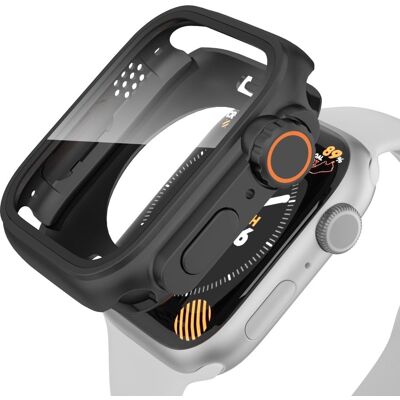 Vedenpitävä suojakotelo Apple Watch Series 9/8/7 45mm - Musta Vedenpitävä suojakotelo Apple Watch Series 9/8/7 45mm - Musta