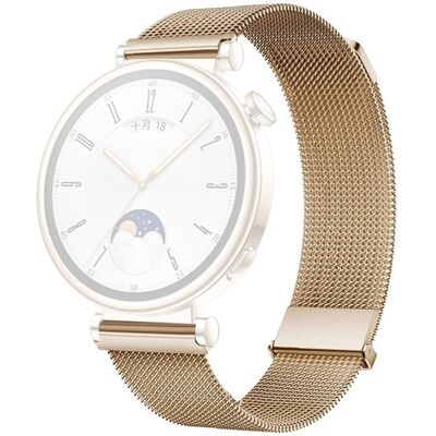 Huawei Watch GT 4 41mm Garmin / Garmin Venu 3S 18mm kellonauha ruostumattomasta teräksestä valmistettu magneettinen hihna - Ruusukulta Huawei Watch GT 4 41mm Garmin / Garmin Venu 3S 18mm kellonauha ruostumattomasta teräksestä valmistettu magneettinen hihna - Ruusukulta