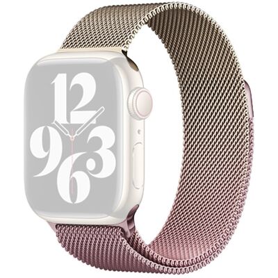 Apple Watch Series 41mm - 40mm - 38mm kellonauha Gradientti magneettiranneke - Kulta + Vaalea Pinkki Apple Watch Series 41mm - 40mm - 38mm kellonauha Gradientti magneettiranneke - Kulta + Vaalea Pinkki