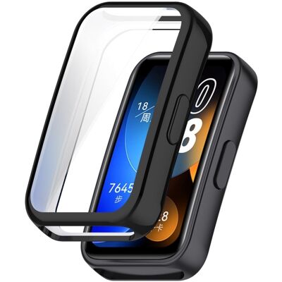 Huawei Band 9 / 9 NFC / 8 / 8 NFC Joustava Watch Suojakotelo Galvanointi Full Coverage Shell - Musta Huawei Band 9 / 9 NFC / 8 / 8 NFC Joustava Watch Suojakotelo Galvanointi Full Coverage Shell - Musta