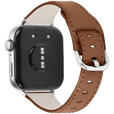 Huawei Watch Fit 3 Vegaaninen nahkanauha Slim Watch Strap - Ruskea Huawei Watch Fit 3 Vegaaninen nahkanauha Slim Watch Strap - Ruskea