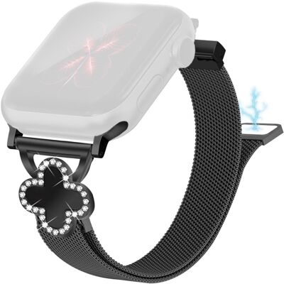 Milanese Band Apple Watch Series 10 46mm / Ultra 2 Ultra 49mm / Series 9 8 7 45mm / SE (2023) SE (2022) SE 6 5 4 44mm / 3 2 1 42mm kellonhihna Clover- Milanese Band Apple Watch Series 10 46mm / Ultra 2 Ultra 49mm / Series 9 8 7 45mm / SE (2023) SE (2022) SE 6 5 4 44mm / 3 2 1 42mm kellonhihna Clover-