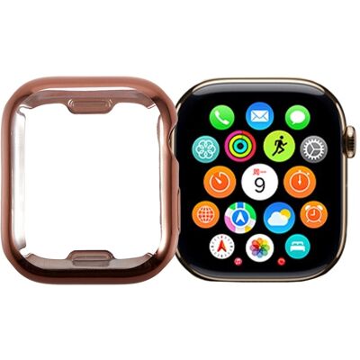 Apple Watch Series 3 / 2 / 1 38mm Watch Case Galvanointi Full Coverage TPU Suojakansi - Ruusukulta Apple Watch Series 3 / 2 / 1 38mm Watch Case Galvanointi Full Coverage TPU Suojakansi - Ruusukulta