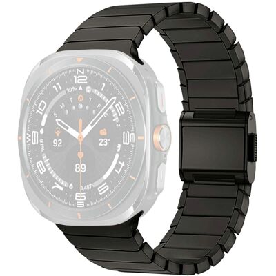 Samsung Galaxy Watch Ultra 47mm ranneke Titanium Alloy korvaava kellonhihna - Tummanharmaa Samsung Galaxy Watch Ultra 47mm ranneke Titanium Alloy korvaava kellonhihna - Tummanharmaa