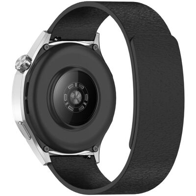 Kellonauha Huawei Watch GT 5 Pro / GT 5 / GT 4 / GT 3 / GT 2 46mm Cloud Wood Grain Universal 22mm silikoni magneettinen hihna - Musta Kellonauha Huawei Watch GT 5 Pro / GT 5 / GT 4 / GT 3 / GT 2 46mm Cloud Wood Grain Universal 22mm silikoni magneettinen hihna - Musta