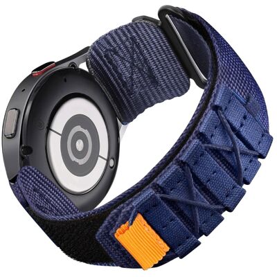 22mm kellonauha Samsung Galaxy Watch 46mm / Watch3 45mm / Huawei Watch GT 5 Pro 46mm / GT 5 46mm Nylon Woven Magic Tape Strap - Sininen 22mm kellonauha Samsung Galaxy Watch 46mm / Watch3 45mm / Huawei Watch GT 5 Pro 46mm / GT 5 46mm Nylon Woven Magic Tape Strap - Sininen