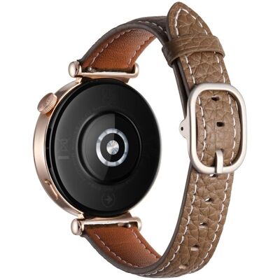 18mm kellonauha Huawei Watch GT 5 Pro 42mm / GT 5 41mm / GT 4 41mm / Garmin Venu 3S , Aito naudannahkainen älykellon hihna - Tan 18mm kellonauha Huawei Watch GT 5 Pro 42mm / GT 5 41mm / GT 4 41mm / Garmin Venu 3S , Aito naudannahkainen älykellon hihna - Tan