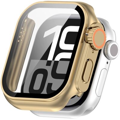 Apple Watch Series 10 42mm suojakotelo Instant Transformation Ultra 2 Kova kolhun kestävä kellon suojus karkaistulla lasilla - Samppanjan Kulta Apple Watch Series 10 42mm suojakotelo Instant Transformation Ultra 2 Kova kolhun kestävä kellon suojus karkaistulla lasilla - Samppanjan Kulta