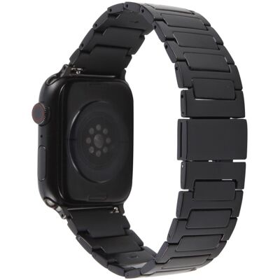 Kellonauha Apple Watch Series 49mm - 45mm - 44mm - 42mm Magneettinen taitettava solki metallihihna - Musta Kellonauha Apple Watch Series 49mm - 45mm - 44mm - 42mm Magneettinen taitettava solki metallihihna - Musta