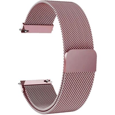 Garmin Vivomove Luxe milanese ruostumattomasta teräksestä valmistettu ranneke - Ruusu Vaaleanpunainen Garmin Vivomove Luxe milanese ruostumattomasta teräksestä valmistettu ranneke - Ruusu Vaaleanpunainen